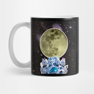 moon and rabbit Mug